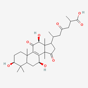 2-methyl-4-oxo-6-[(3S,7S,12S)-3,7,12-trihydroxy-4,4,10,13,14-pentamethyl-11,15-dioxo-2,3,5,6,7,12,16,17-octahydro-1H-cyclopenta[a]phenanthren-17-yl]heptanoic acid