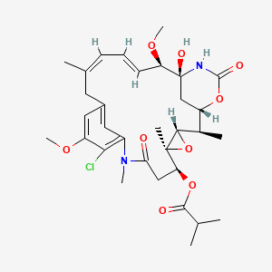 [(1S,2R,3S,5S,6S,16Z,18E,20R,21S)-11-chloro-21-hydroxy-12,20-dimethoxy-2,5,9,16-tetramethyl-8,23-dioxo-4,24-dioxa-9,22-diazatetracyclo[19.3.1.110,14.03,5]hexacosa-10,12,14(26),16,18-pentaen-6-yl] 2-methylpropanoate