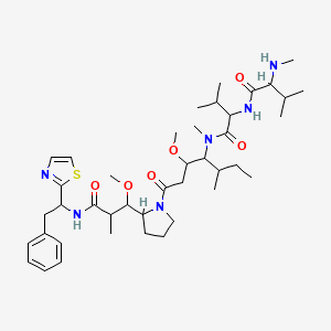 molecular formula C41H66N6O6S B10799116 Demethyldolastatin 10 