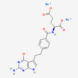 disodium;(2S)-2-[[4-[2-(2-amino-4-oxido-7H-pyrrolo[2,3-d]pyrimidin-5-yl)ethyl]benzoyl]amino]pentanedioate