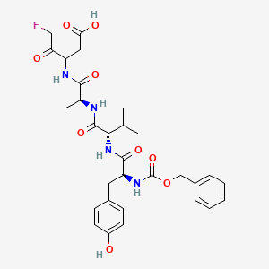 molecular formula C30H37FN4O9 B10799311 Z-YVADLD-FMK (trifluoroacetate salt) 