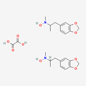 molecular formula C24H32N2O10 B10799313 N-hydroxy MDMA (hemioxalate) 