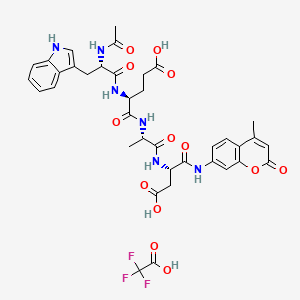 molecular formula C37H39F3N6O13 B10799320 Ac-Trp-Glu-Ala-Asp-AMC.TFA 