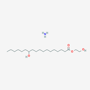 molecular formula C20H43NO4 B10799355 azane;2-hydroxyethyl 12-hydroxyoctadecanoate 