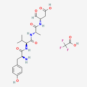 molecular formula C23H31F3N4O9 B10799382 YVAD-CHO (trifluoroacetate salt) 