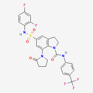 molecular formula C26H21F5N4O4S B10799424 Mgat2-IN-2 