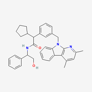 molecular formula C35H37N3O2 B10799469 Implitapide Racemate 