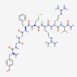 molecular formula C44H69N15O9S B10799659 Adrenorphin CAS No. 88377-68-8