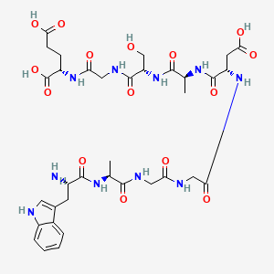 molecular formula C35H48N10O15 B10799665 Emideltide CAS No. 69431-45-4