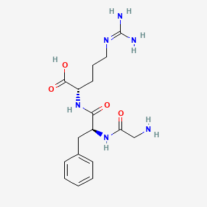 molecular formula C17H26N6O4 B10799672 Gly-Phe-Arg 