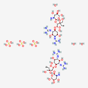 molecular formula C40H90N14O39S3 B10799811 Dihydrostreptomycin (sulfate) 