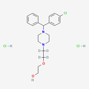 molecular formula C21H29Cl3N2O2 B10799860 Hydroxyzine (D4 dihydrochloride) 