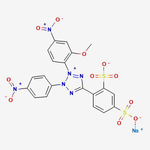 Sodium 4-[2-(2-methoxy-4-nitrophenyl)-3-(4-nitrophenyl)tetrazol-2-ium-5-yl]benzene-1,3-disulfonate