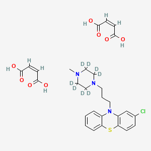 molecular formula C28H32ClN3O8S B10799869 Prochlorperazine (D8 dimeleate) 