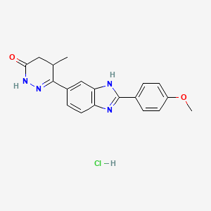 molecular formula C19H19ClN4O2 B10799932 Pimobendan hydrochloride CAS No. 610769-04-5