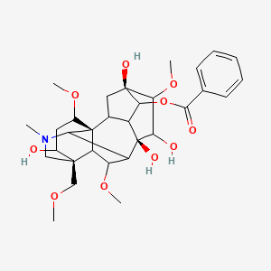 [(1S,5R,8R,13R)-5,7,8,14-tetrahydroxy-6,16,18-trimethoxy-13-(methoxymethyl)-11-methyl-11-azahexacyclo[7.7.2.12,5.01,10.03,8.013,17]nonadecan-4-yl] benzoate