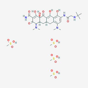 molecular formula C33H55N5O20S4 B10800019 Tigecycline tetramesylate 