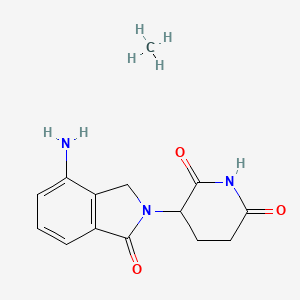 3-(7-amino-3-oxo-1H-isoindol-2-yl)piperidine-2,6-dione;methane