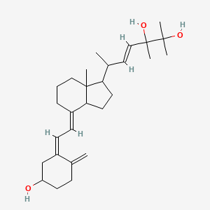 molecular formula C28H44O3 B10800082 (E)-6-[(4E)-4-[(2Z)-2-(5-hydroxy-2-methylidenecyclohexylidene)ethylidene]-7a-methyl-2,3,3a,5,6,7-hexahydro-1H-inden-1-yl]-2,3-dimethylhept-4-ene-2,3-diol 