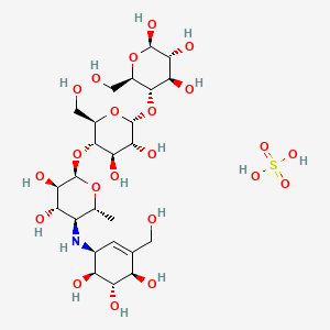 molecular formula C25H45NO22S B10800101 Acarbose (sulfate) 