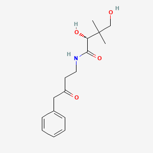 molecular formula C16H23NO4 B10800188 (2R)-2,4-dihydroxy-3,3-dimethyl-N-(3-oxo-4-phenylbutyl)butanamide 