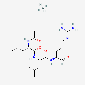 molecular formula C21H42N6O4 B10800245 Leupeptin (hemisulfate) 