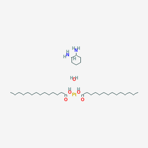 Cyclohexane-1,2-diamine;platinum;tetradecanoic acid;hydrate