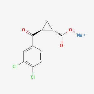 molecular formula C11H7Cl2NaO3 B10800352 UPF-648 (sodium salt) 