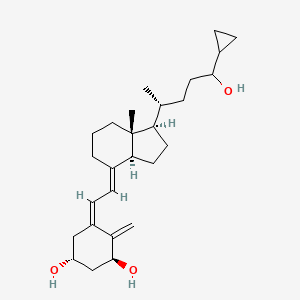 molecular formula C27H42O3 B10800377 (1R,3S,5Z)-5-[(2E)-2-[(1R,3aS,7aR)-1-[(2R)-5-cyclopropyl-5-hydroxypentan-2-yl]-7a-methyl-2,3,3a,5,6,7-hexahydro-1H-inden-4-ylidene]ethylidene]-4-methylidenecyclohexane-1,3-diol 