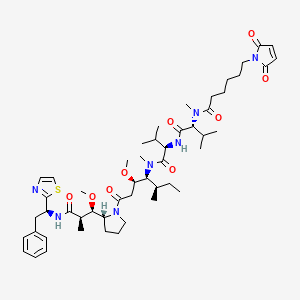 molecular formula C51H77N7O9S B10800423 Maleimidocaproyl monomethylauristatin D 