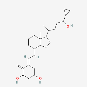 molecular formula C27H42O3 B10800434 (5E)-5-[(2E)-2-[1-(5-cyclopropyl-5-hydroxypentan-2-yl)-7a-methyl-2,3,3a,5,6,7-hexahydro-1H-inden-4-ylidene]ethylidene]-4-methylidenecyclohexane-1,3-diol 