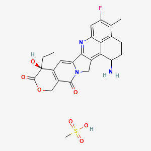 molecular formula C25H26FN3O7S B10800435 Exatecan (Mesylate) 