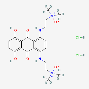 molecular formula C22H30Cl2N4O6 B10800438 Banoxantrone D12 dihydrochloride 