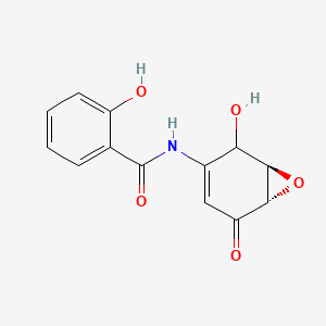 molecular formula C13H11NO5 B10800450 DHMEQ (racemate) 