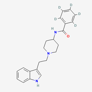 molecular formula C22H25N3O B10800567 Indoramin D5 