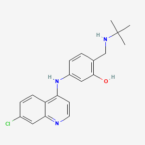 molecular formula C20H22ClN3O B10800685 N-tert-butyl isoquine CAS No. 459133-38-1