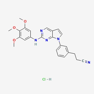 molecular formula C24H24ClN5O3 B10800797 Casein Kinase II Inhibitor IV Hydrochloride 