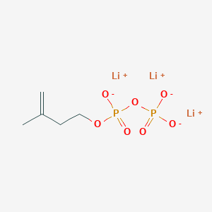 molecular formula C5H9Li3O7P2 B10800816 Isopentenyl pyrophosphate trilithium salt CAS No. 18687-43-9