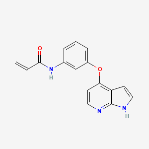 N-[3-(1H-pyrrolo[2,3-b]pyridin-4-yloxy)phenyl]prop-2-enamide