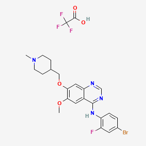 molecular formula C24H25BrF4N4O4 B10800896 Vandetanib trifluoroacetate 