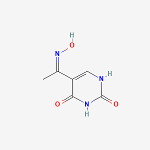 5-[(Z)-N-hydroxy-C-methylcarbonimidoyl]-1H-pyrimidine-2,4-dione