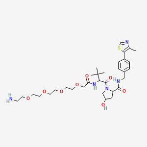 molecular formula C32H49N5O8S B10800963 VH032-Peg4-NH2 