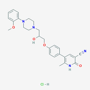 molecular formula C27H31ClN4O4 B10800993 Saterinone hydrochloride 