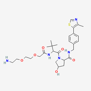 molecular formula C28H41N5O6S B10801000 VH032-Peg2-NH2 