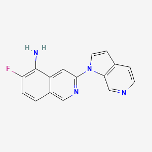 6-Fluoro-3-(1H-pyrrolo[2,3-c]pyridin-1-yl)isoquinolin-5-amine