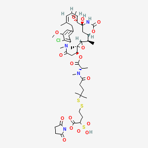 molecular formula C46H63ClN4O17S3 B10801041 sulfo-SPDB-DM4 