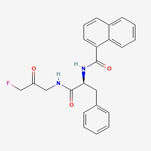 N-[(2S)-1-[(3-fluoro-2-oxopropyl)amino]-1-oxo-3-phenylpropan-2-yl]naphthalene-1-carboxamide