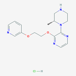 2-[(2R)-2-methylpiperazin-1-yl]-3-(2-pyridin-3-yloxyethoxy)pyrazine;hydrochloride