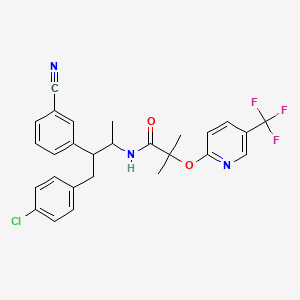 molecular formula C27H25ClF3N3O2 B10801134 Taranabant racemate 