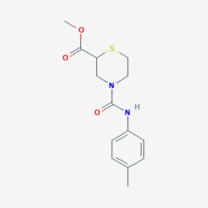 Methyl 4-(p-tolylcarbamoyl)thiomorpholine-2-carboxylate